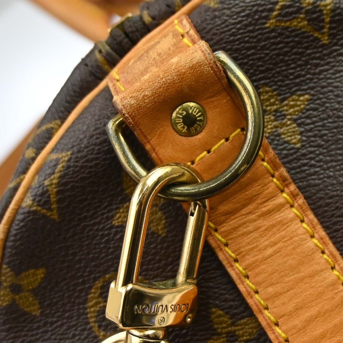 Louis Vuitton Keepall Bandoulière Monogram, Brown, Canvas, Travel Bag
