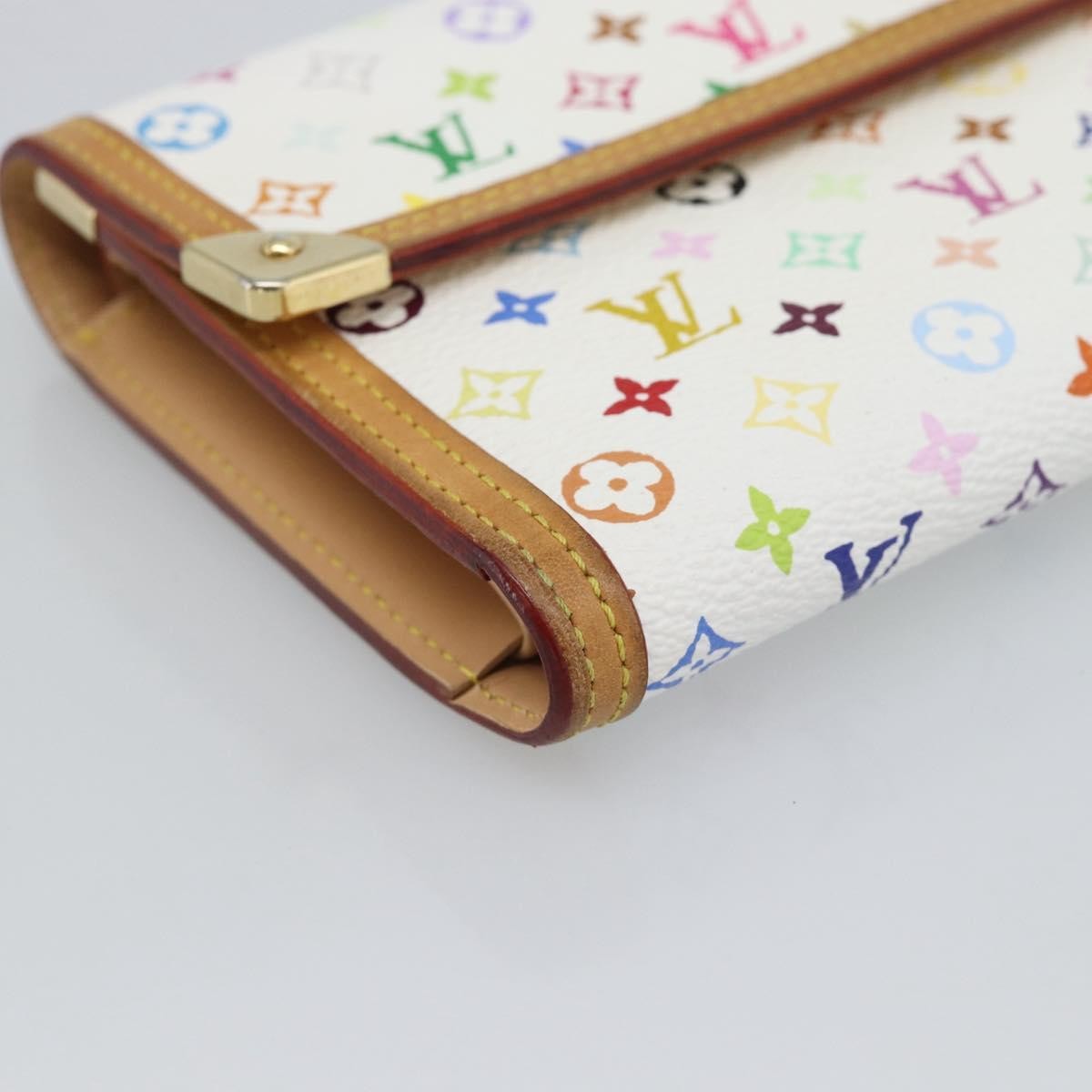 Louis Vuitton Porte Tresor International Monogram Multicolor, White, Canvas, Wallet