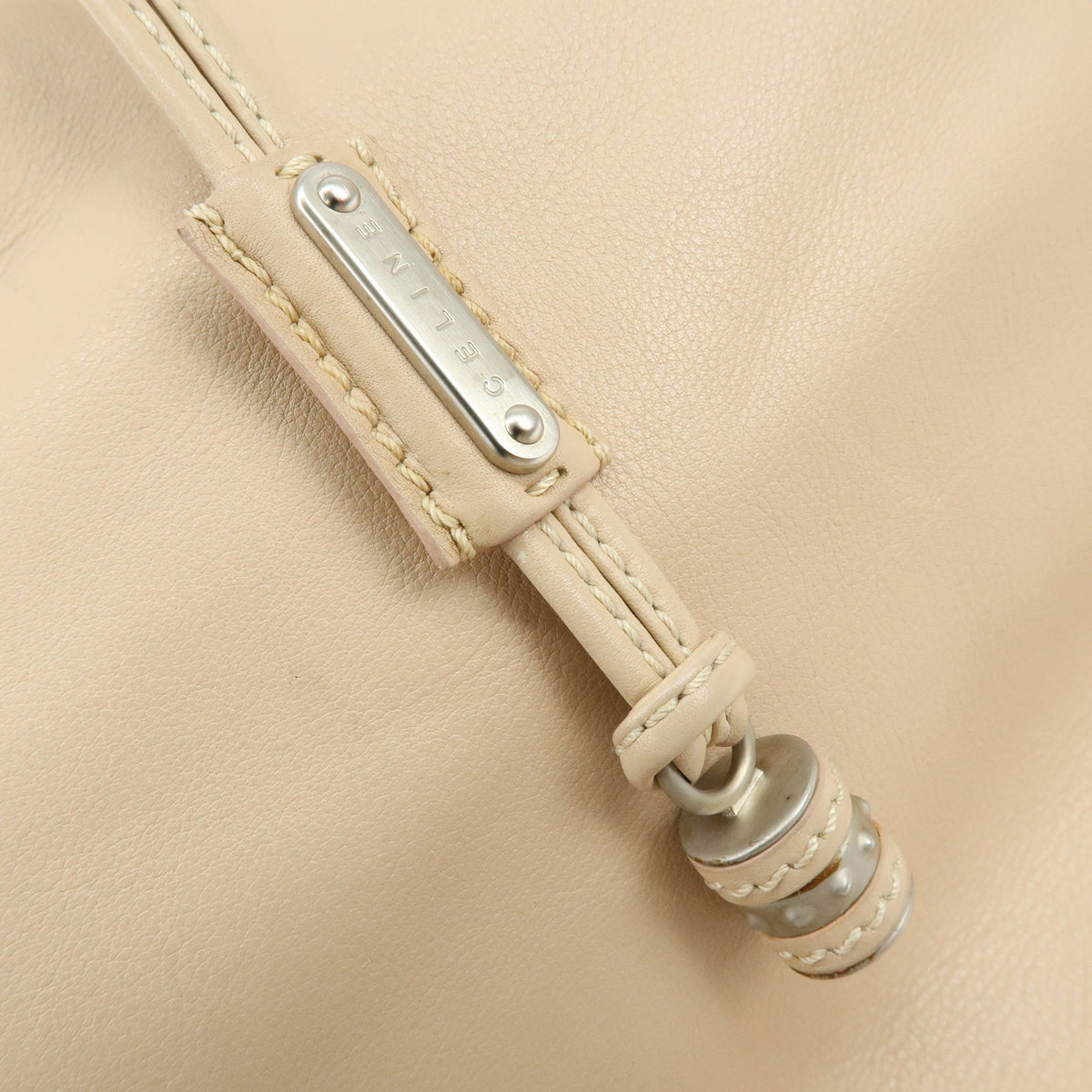 Celine Bittersweet Leather, Beige, Leather, Handbag