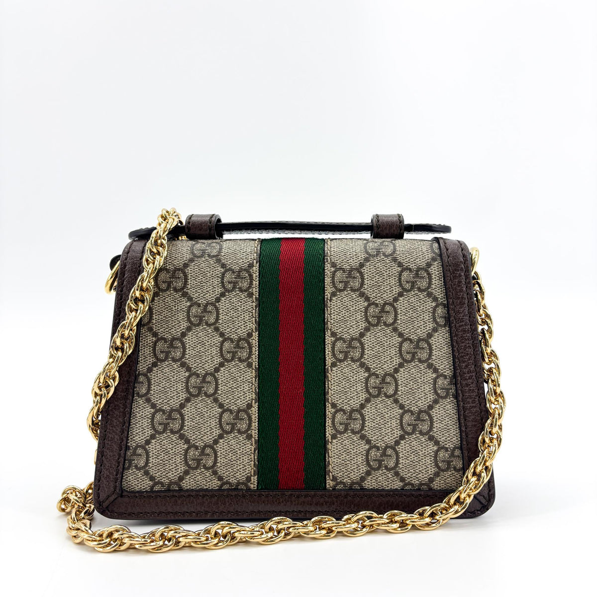 Gucci Ophidia GG Coated Canvas and Leather, Brown, Canvas, Backpack