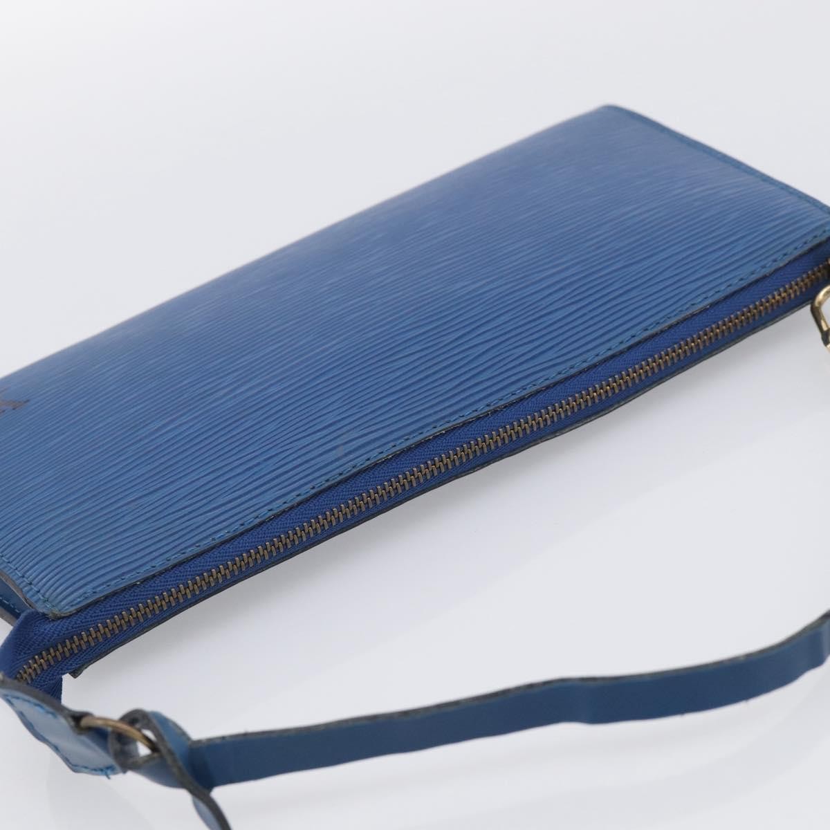 Louis Vuitton Pochette Accessoires Epi Leather, Blue, Leather, Clutch