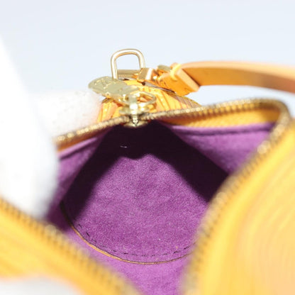 Louis Vuitton Soufflot Pochette Epi Leather, Yellow, Leather, Clutch