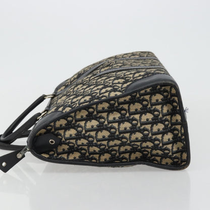 Christian Dior Vintage Trotter Boston Diorissimo Canvas, Navy, Canvas, Handbag