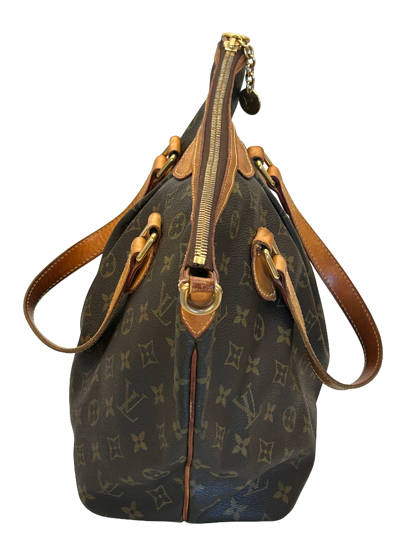 Louis Vuitton Palermo Monogram Canvas, Brown, Canvas, Handbag