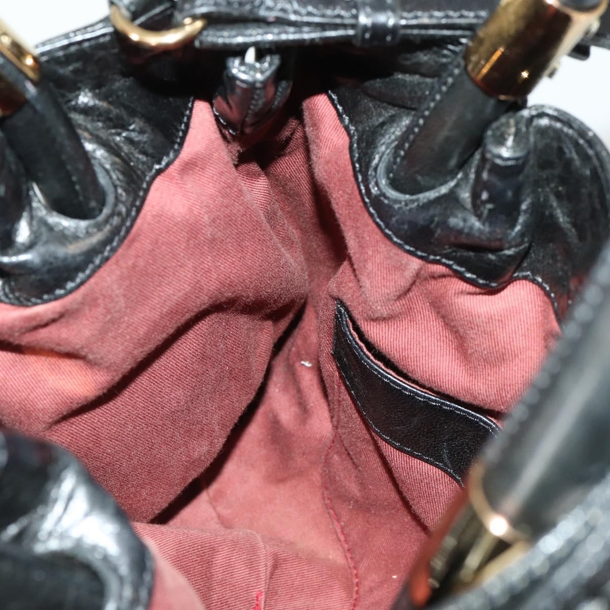 Chloe Victoria Leather, Black, Leather, Handbag