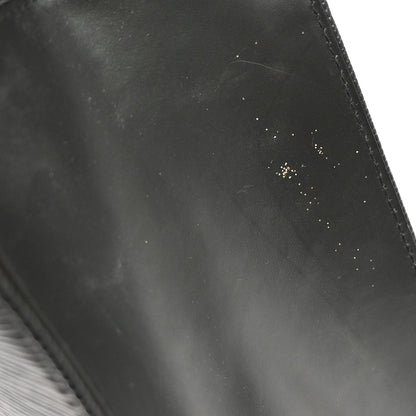 Louis Vuitton Croisette Epi, Black, Leather, Handbag
