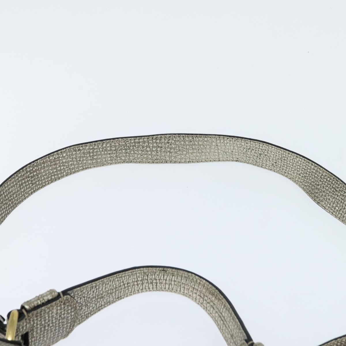 Bvlgari Leoni Top Handle Leather, Silver, Leather, Handbag