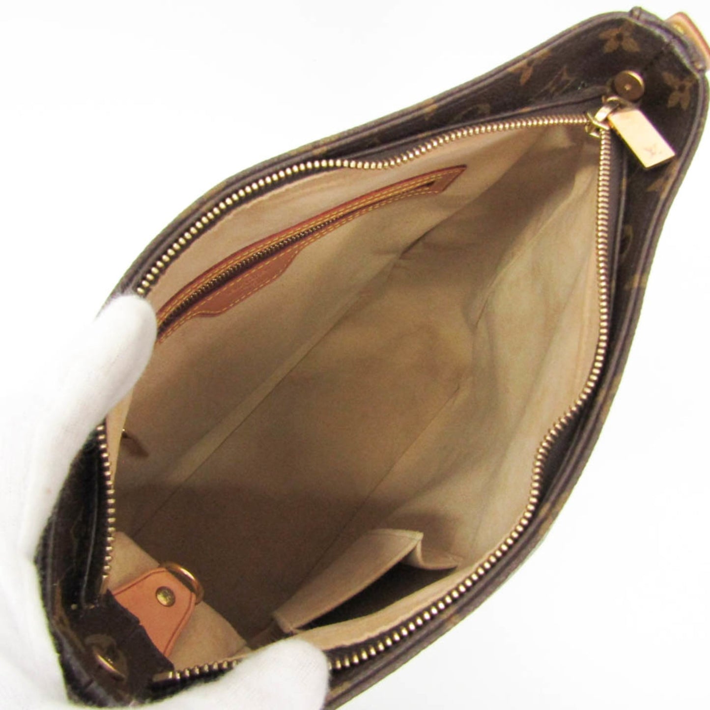 Louis Vuitton Looping Monogram Canvas, Brown, Canvas, Handbag