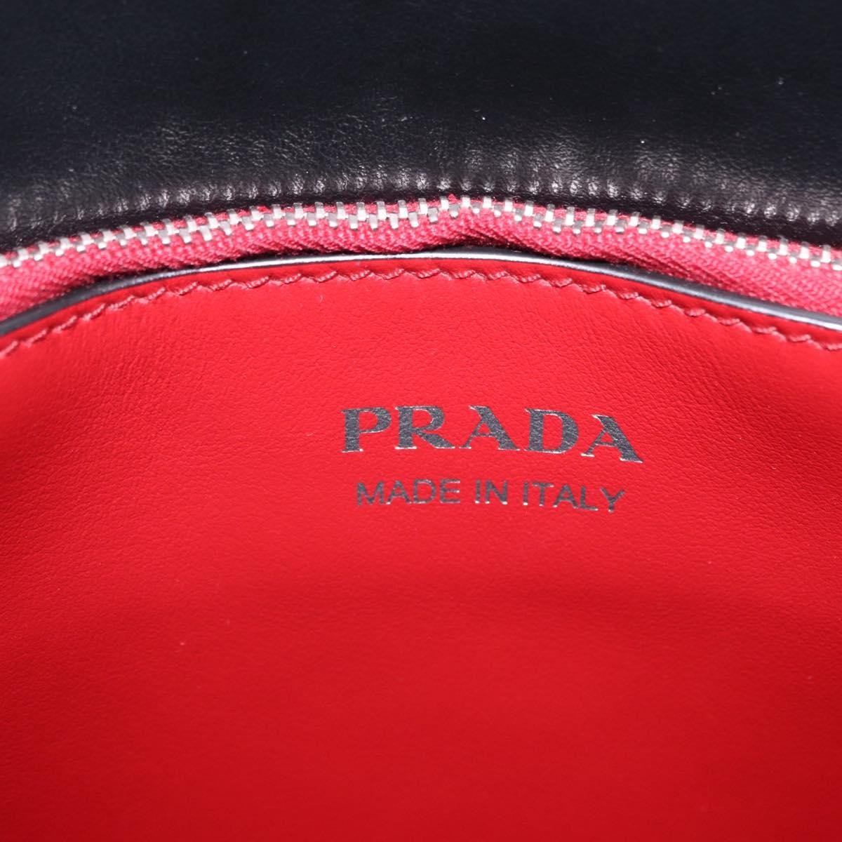 Prada Double Zip Diagramme Quilted Leather, Black, Leather, Tote Bag