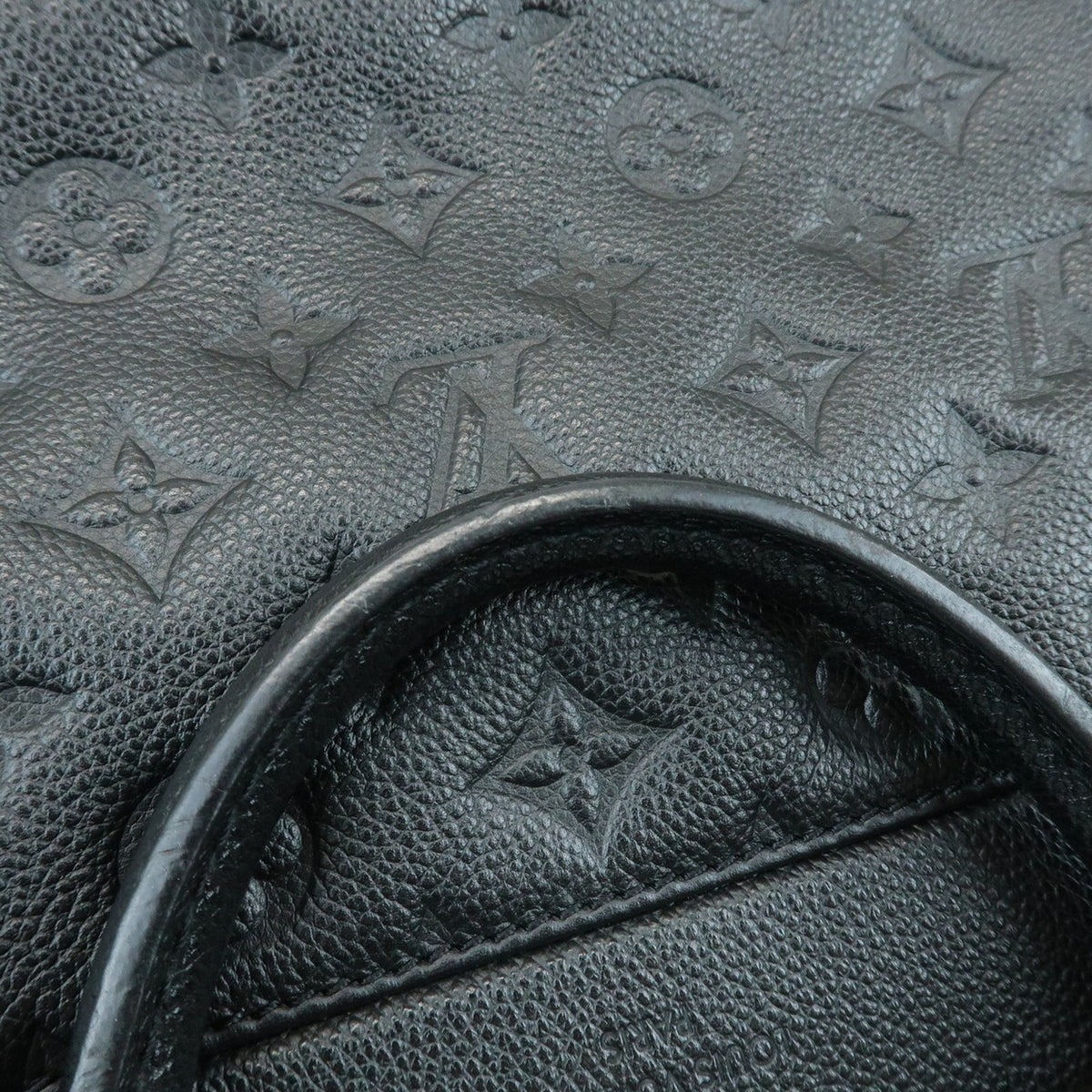 Louis Vuitton Vosges Whipstitch Monogram Empreinte Leather, Black, Leather, Handbag