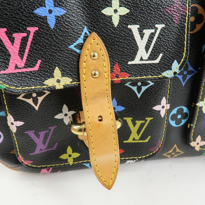 Louis Vuitton Lodge Monogram Multicolor, Black, Canvas, Handbag