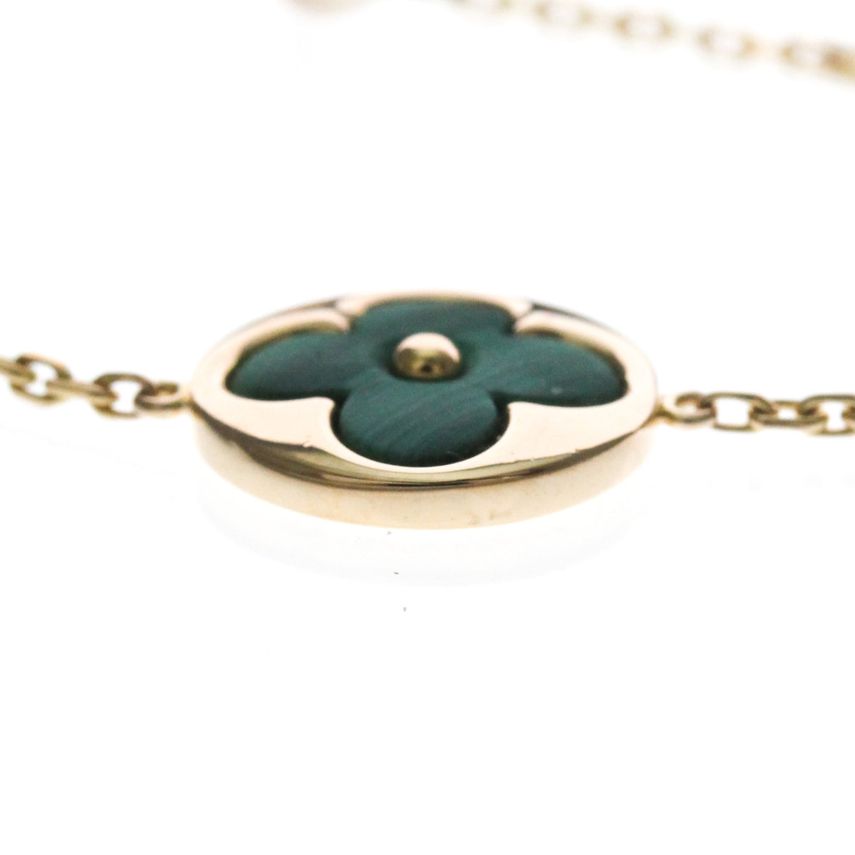 Louis Vuitton Color Blossom BB 18K Rose Gold with Malachite and Diamond, Gold, Rose Gold, Bracelet