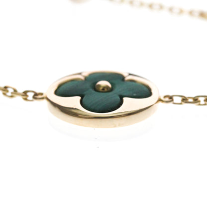 Louis Vuitton Color Blossom BB 18K Rose Gold with Malachite and Diamond, Gold, Rose Gold, Bracelet