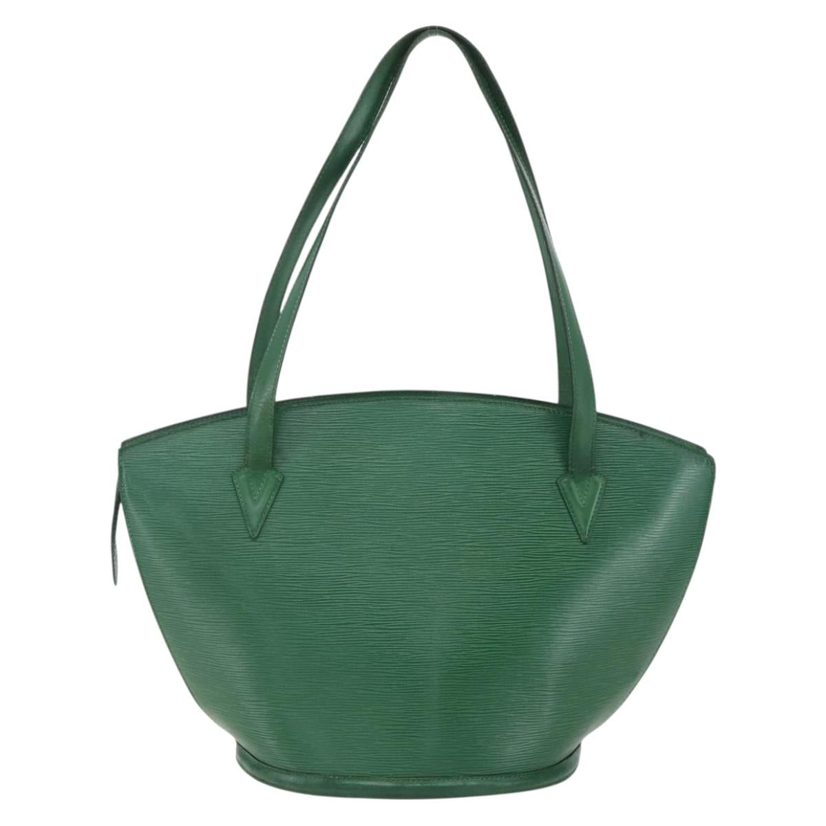 Louis Vuitton Saint Jacques Handbag Epi Leather, GREEN, LEATHER, Shoulder bag