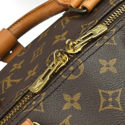 Louis Vuitton Keepall Monogram Canvas, Brown, Canvas, Travel Bag