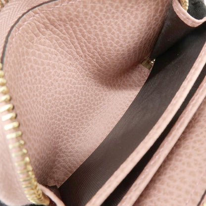 Gucci Swing Zip Around Leather, Pink, Leather, Wallet