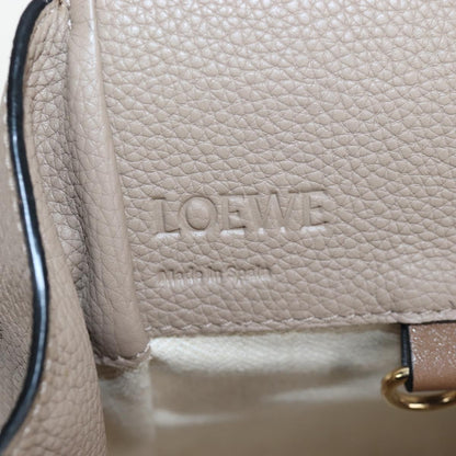 Loewe Hammock Leather, Beige, Leather, Handbag