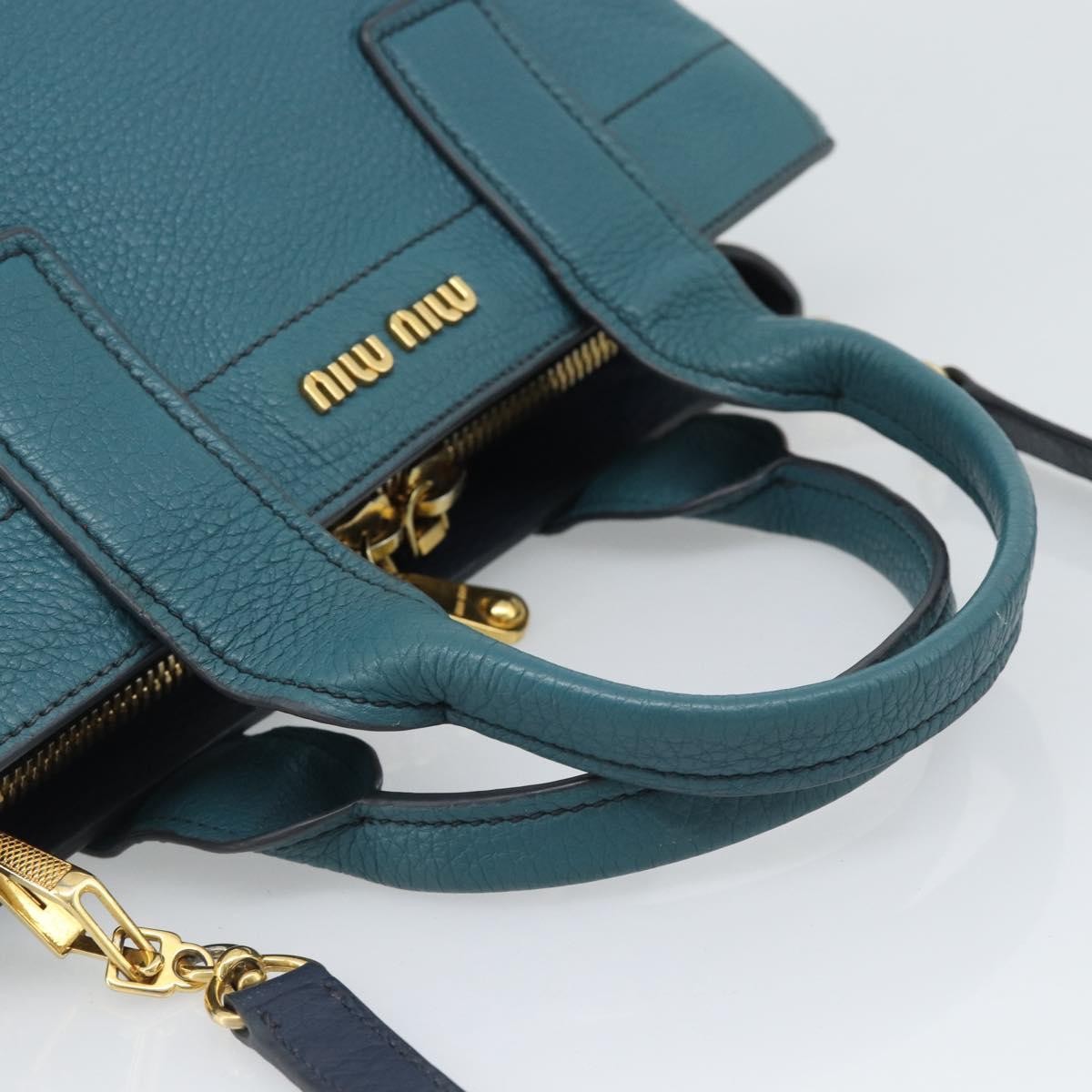 Miu Miu Vintage Leather, Green, Leather, Handbag
