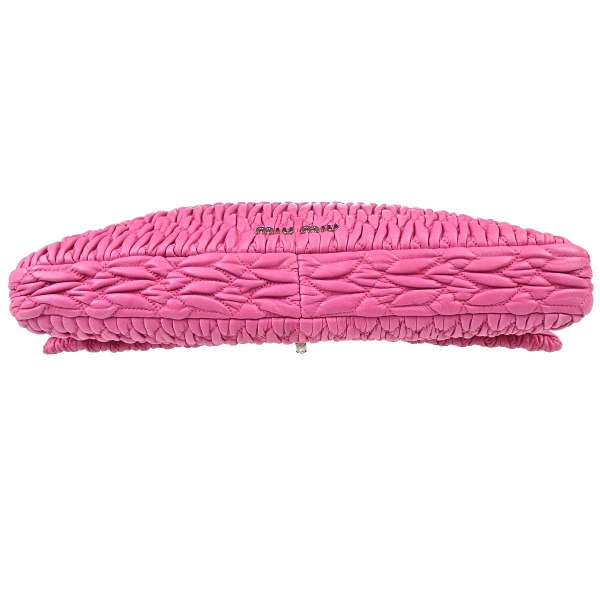 Miu Miu Crystal Clutch Matelasse Leather, Pink, Leather, Handbag