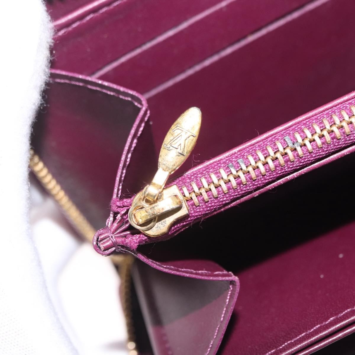 Louis Vuitton Zippy Monogram Vernis, Purple, Patent Leather, Wallet