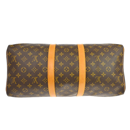 Louis Vuitton Keepall Monogram, Brown, Canvas, Travel Bag