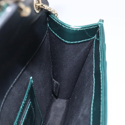 Bvlgari Serpenti Forever Patent, Green, Patent Leather, Shoulder Bag
