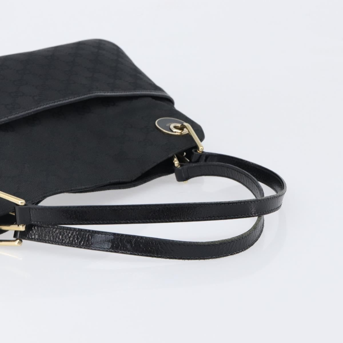 Gucci Twins Tote GG Canvas with Leather, Black, Canvas, Tote Bag
