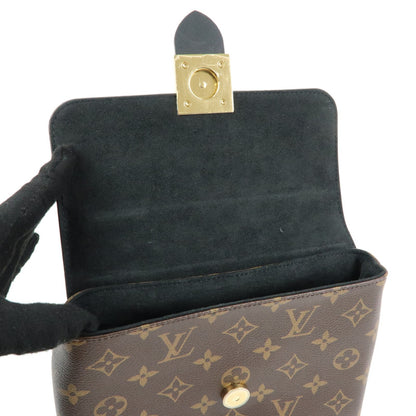 Louis Vuitton Locky Monogram Canvas with Leather, Brown, Canvas, Handbag