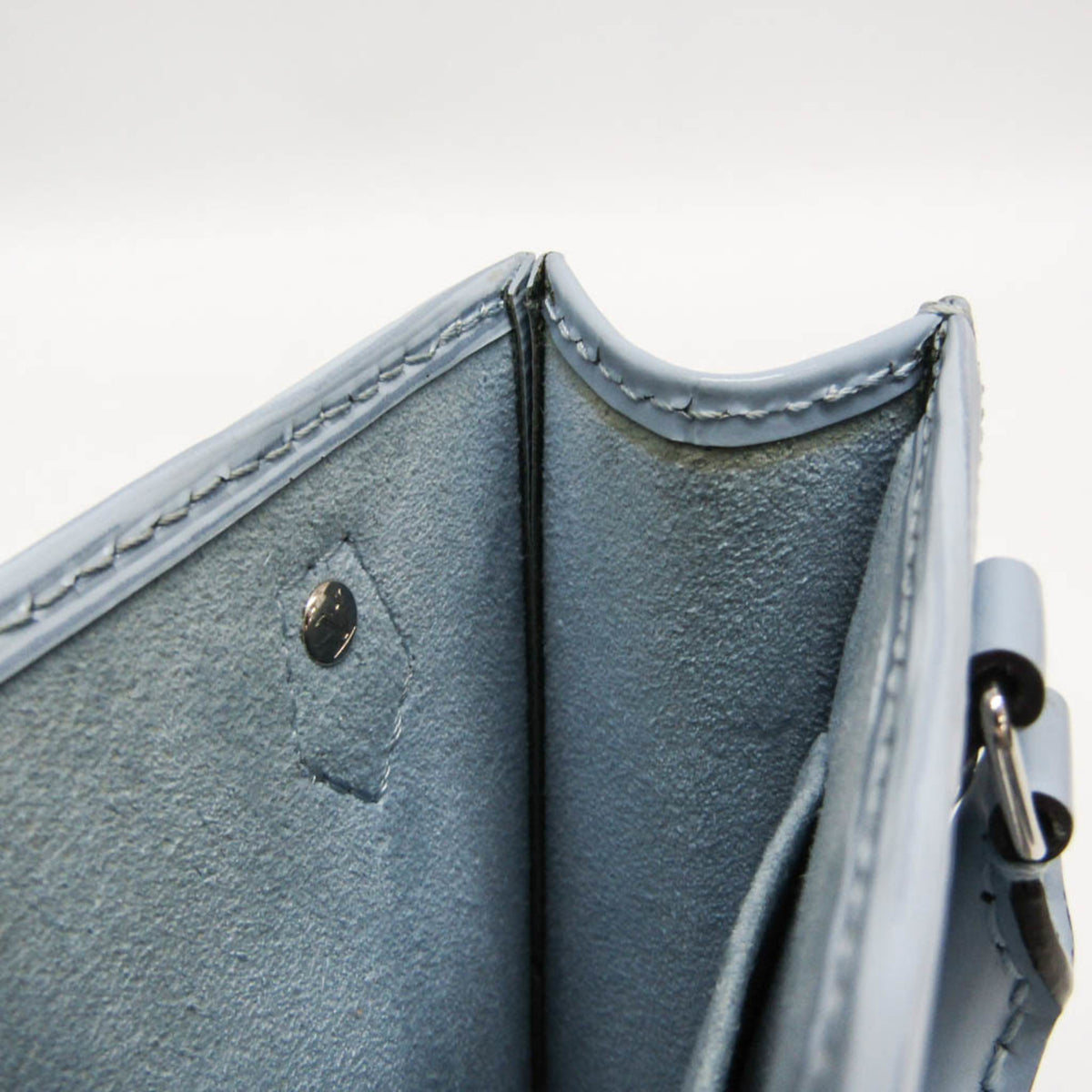 Louis Vuitton Petit Sac Plat Epi Leather, Blue, Leather, Handbag