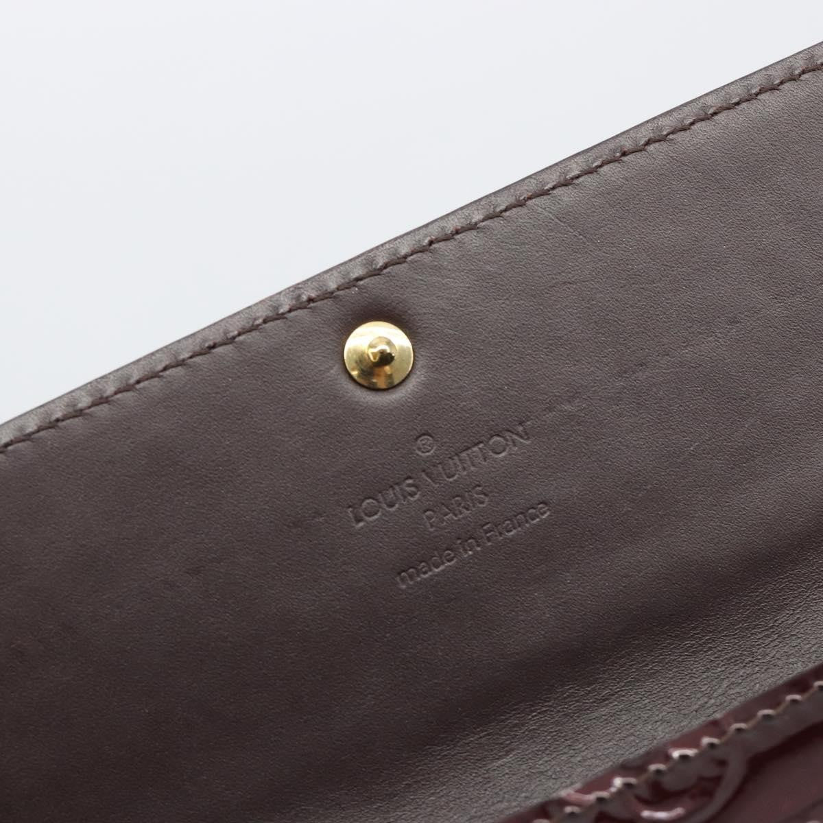 Louis Vuitton Sarah Monogram Vernis, Burgundy, Patent Leather, Clutch