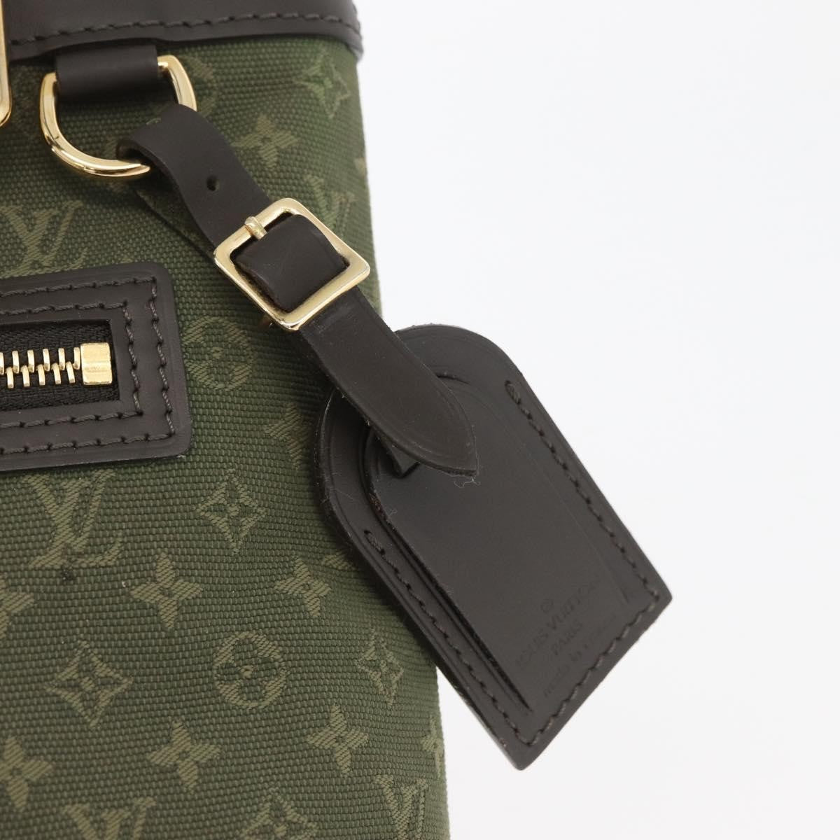 Louis Vuitton Lucille Mini Lin, Khaki, Canvas, Handbag