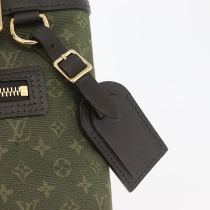 Louis Vuitton Lucille Mini Lin, Khaki, Canvas, Handbag