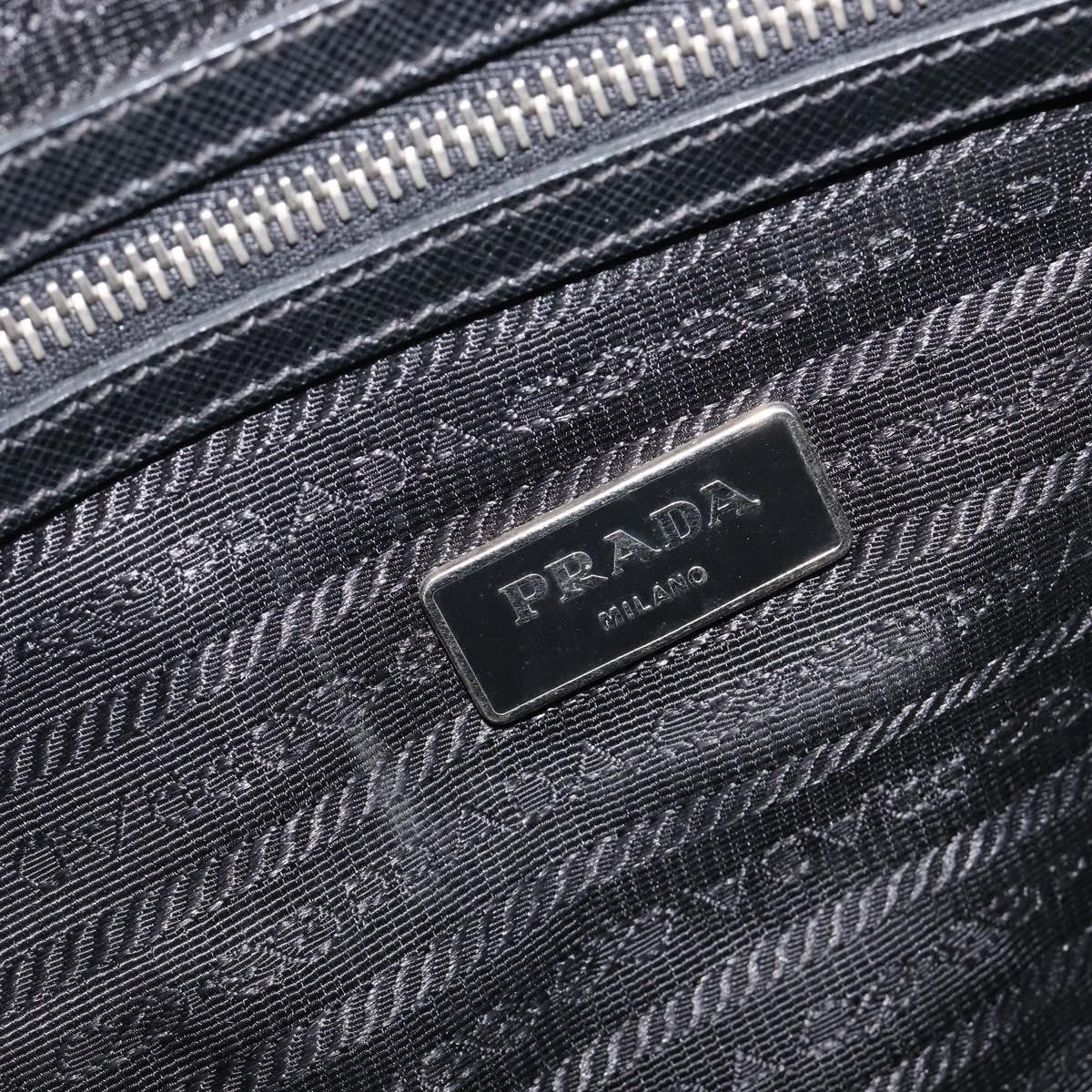 Prada Vintage Leather, Black, Leather, Handbag
