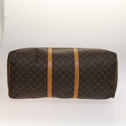 Louis Vuitton Keepall Bandouliere Bag Monogram Canvas, BROWN, CANVAS, Travel bag