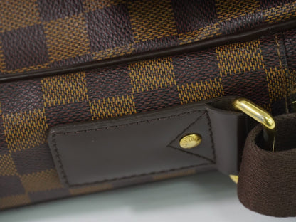 Louis Vuitton Shelton Messenger Damier Ebene, Brown, Canvas, Shoulder Bag