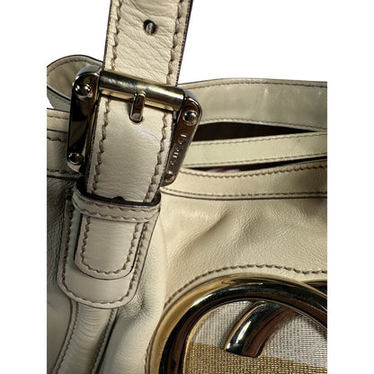 GUCCI Britt Tote Bag Calfskin Leather