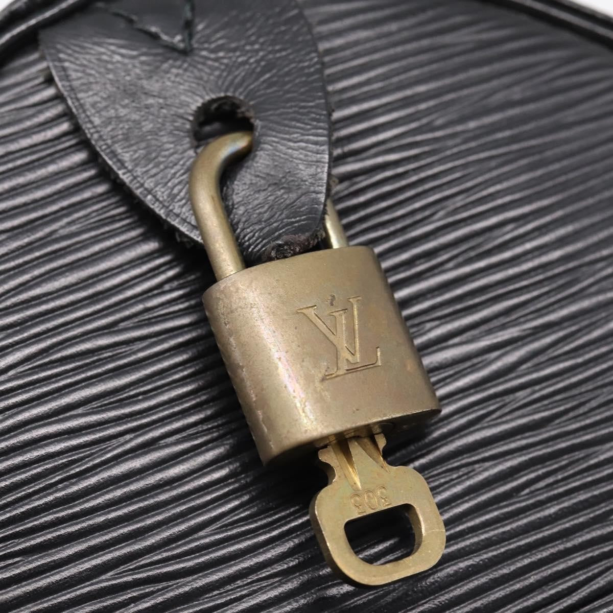 Louis Vuitton Speedy Epi, Black, Leather, Handbag