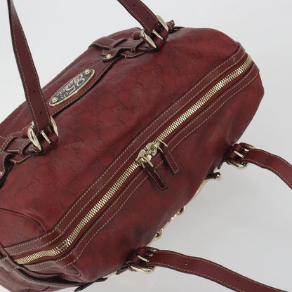 Gucci 85th Anniversary Boston Guccissima Leather, Red, Leather, Shoulder Bag