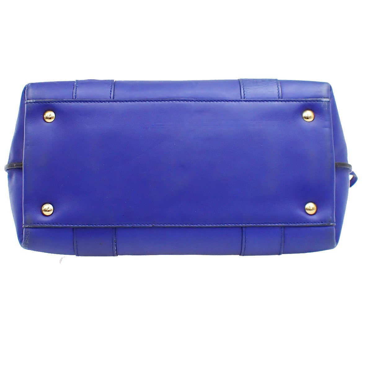 Salvatore Ferragamo Sookie Satchel Leather, Blue, Leather, Handbag