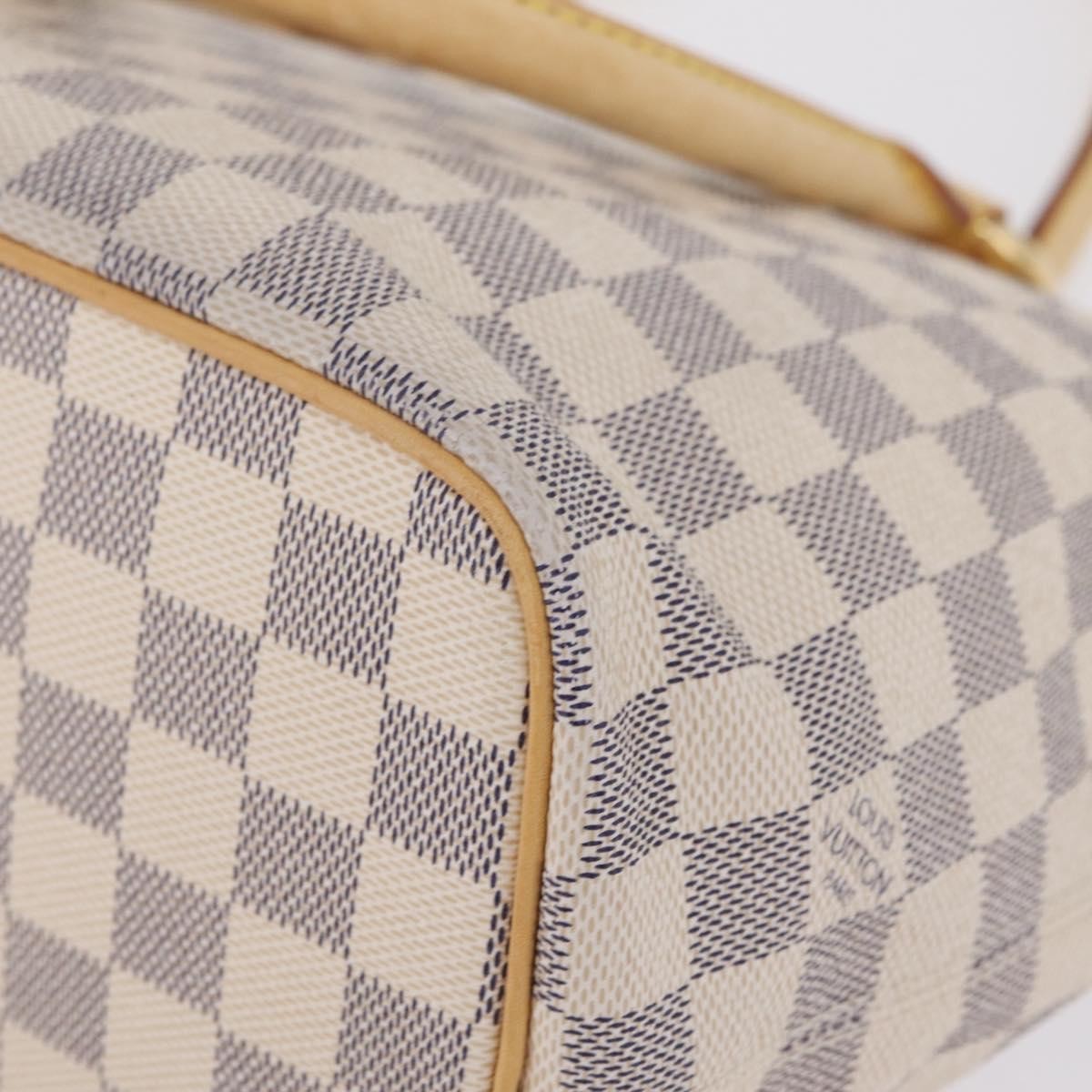 Louis Vuitton Saleya Damier, White, Canvas, Handbag