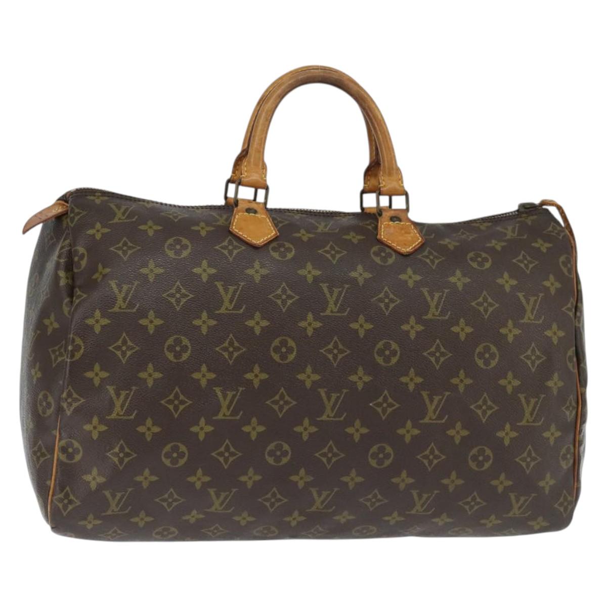 Louis Vuitton Speedy Handbag Monogram Canvas, BROWN, CANVAS, Handbag