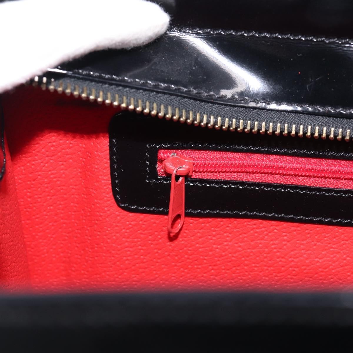 Celine Tote Leather, Black, Patent Leather, Tote Bag