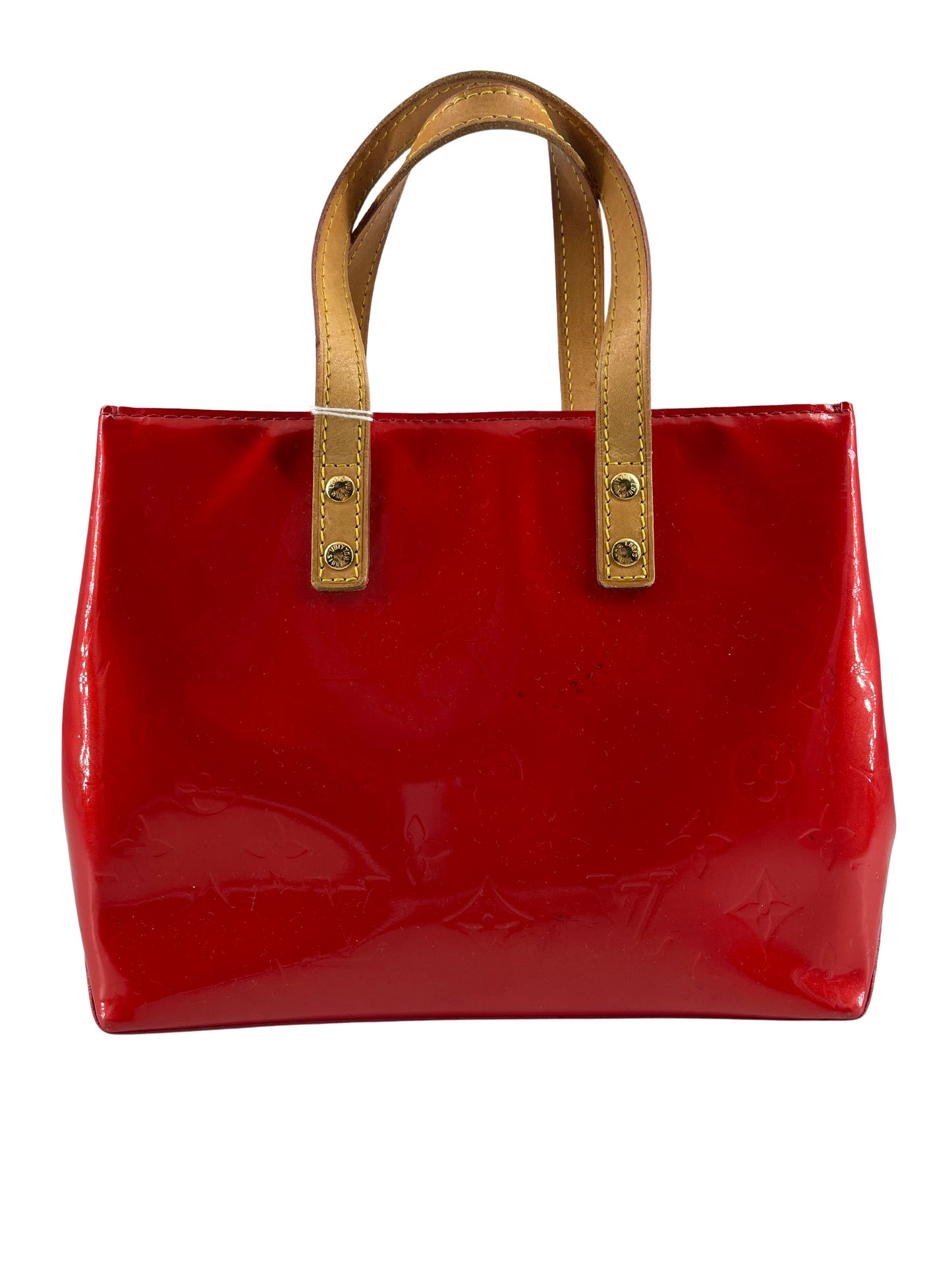 Louis Vuitton Reade Handbag Monogram Vernis, RED, PATENT_LEATHER, Handbag
