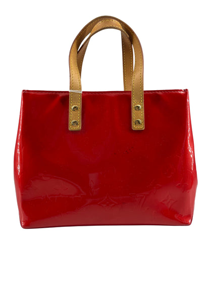 Louis Vuitton Reade Handbag Monogram Vernis, RED, PATENT_LEATHER, Handbag