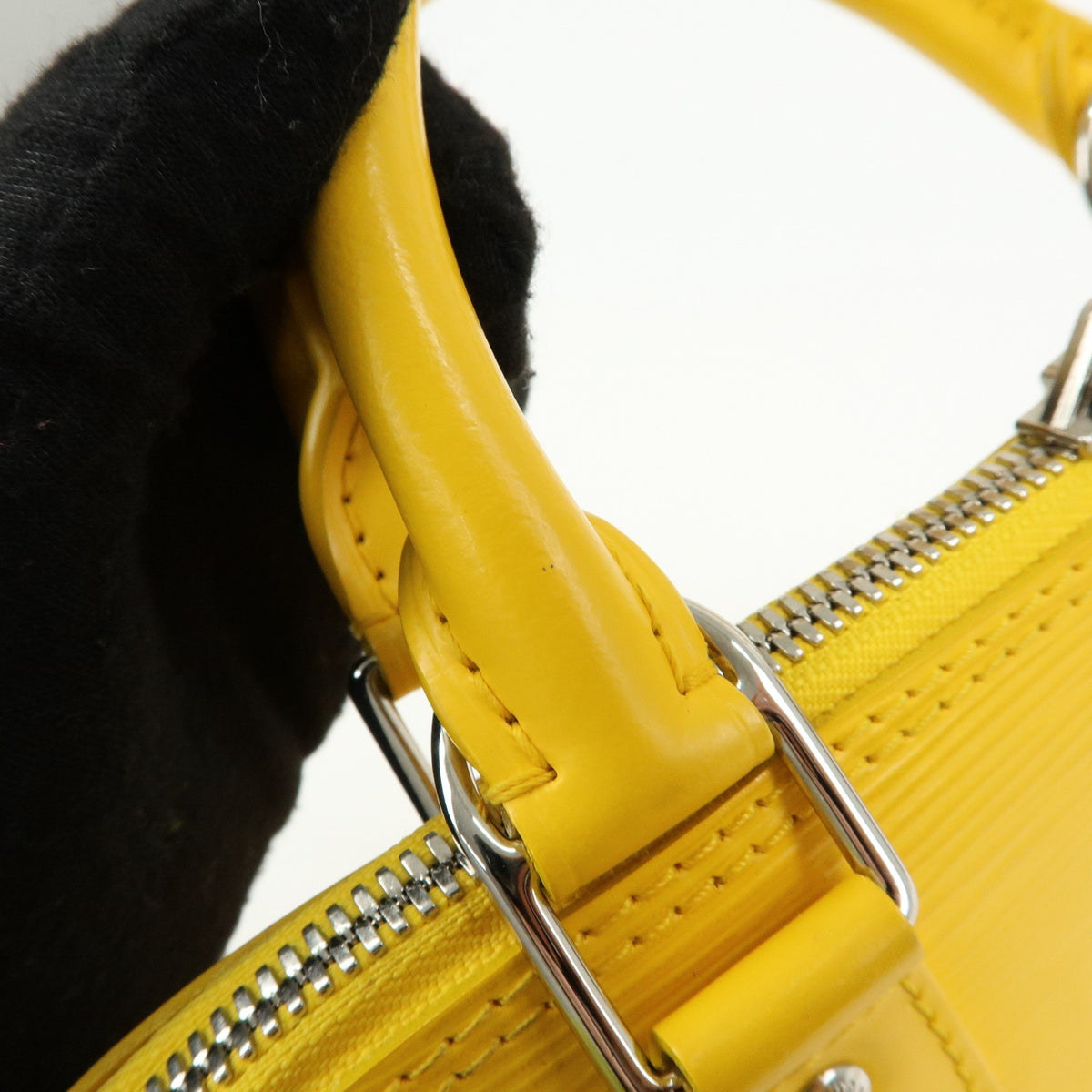 Louis Vuitton Alma Epi Leather, Yellow, Leather, Handbag