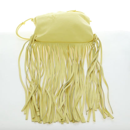 Bottega Veneta The Fringe Leather, Yellow, Leather, Clutch