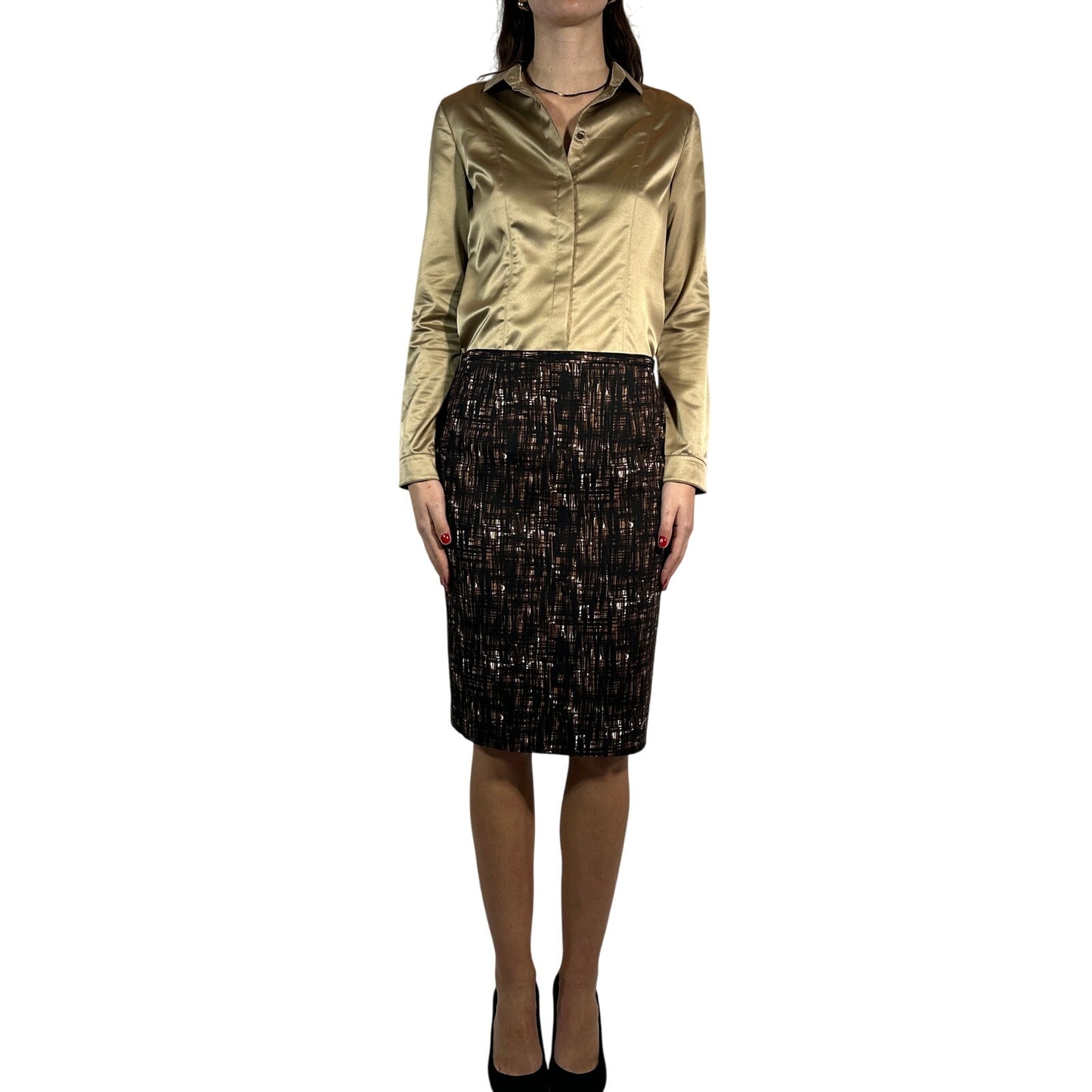 MICHAEL KORS Patterned Pencil Skirt