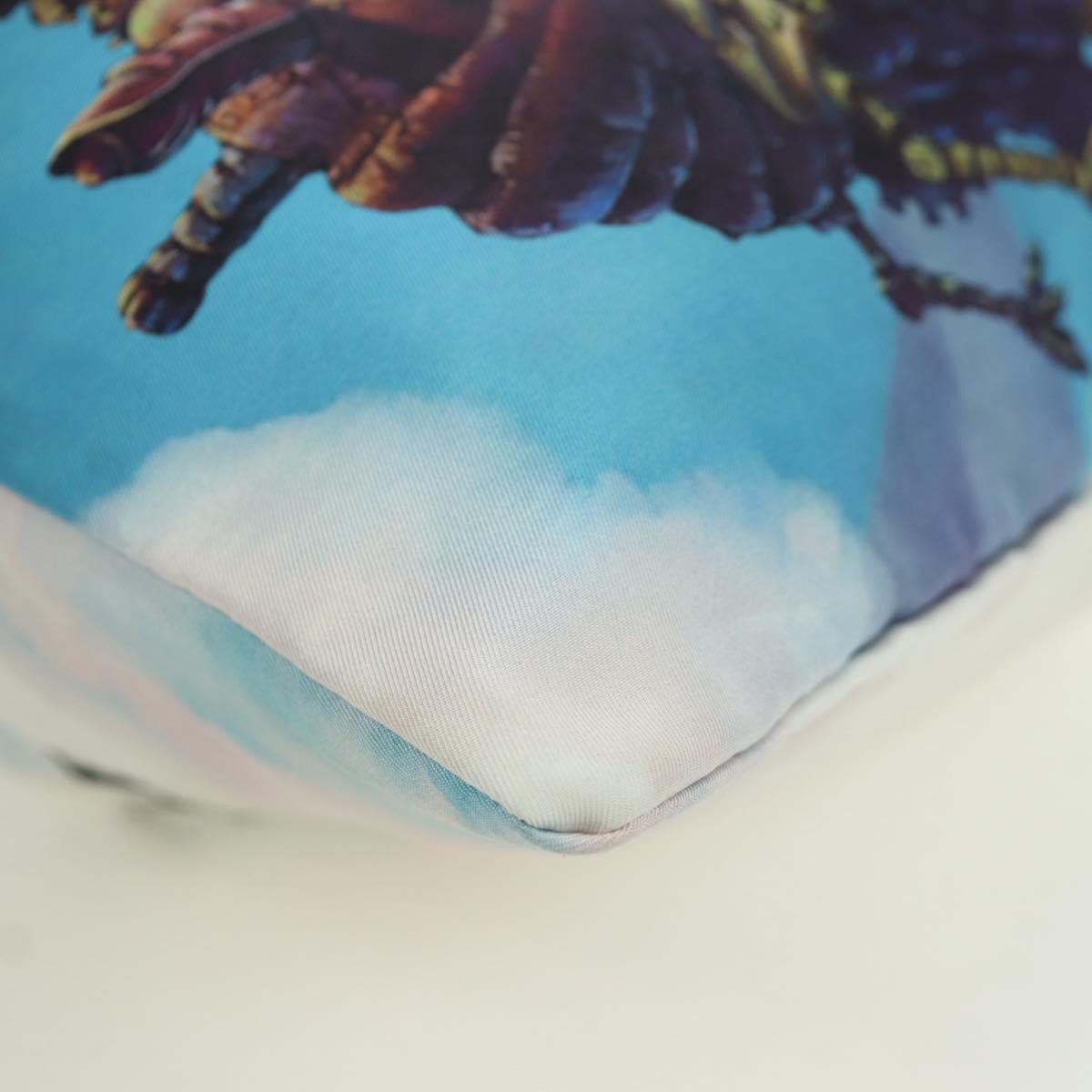 Loewe Paula Drawstring Printed Canvas, Blue, Canvas, Clutch