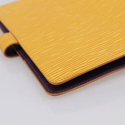Louis Vuitton Agenda Cover Epi Leather, Yellow, Leather, Wallet