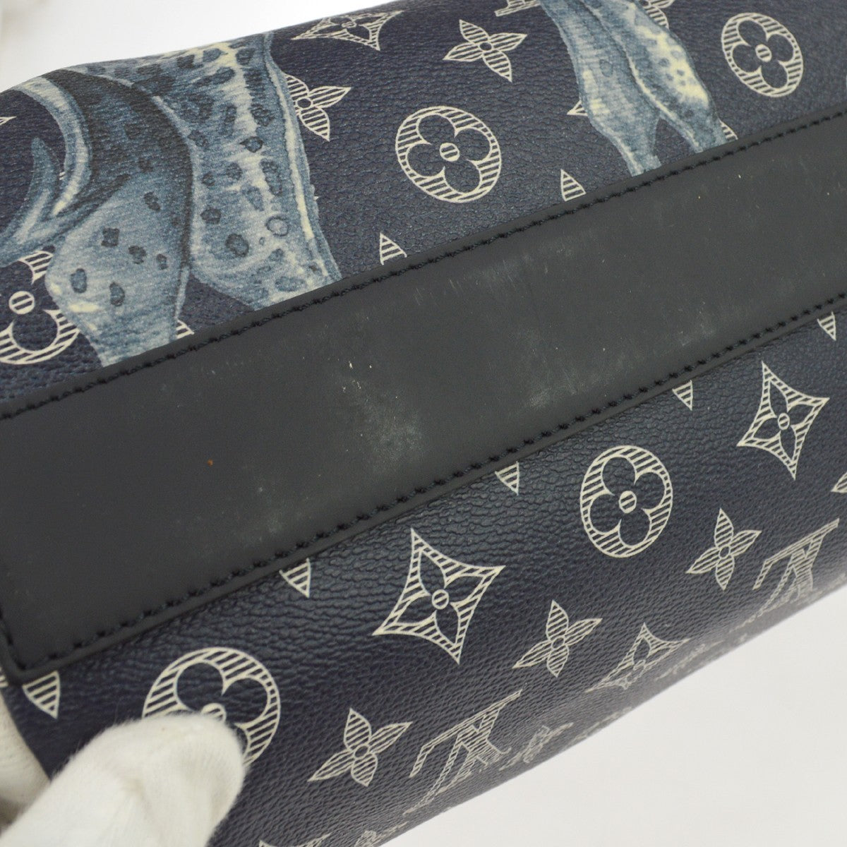 Louis Vuitton Tote Limited Edition Chapman Savane Monogram Canvas, Navy, Canvas, Tote Bag